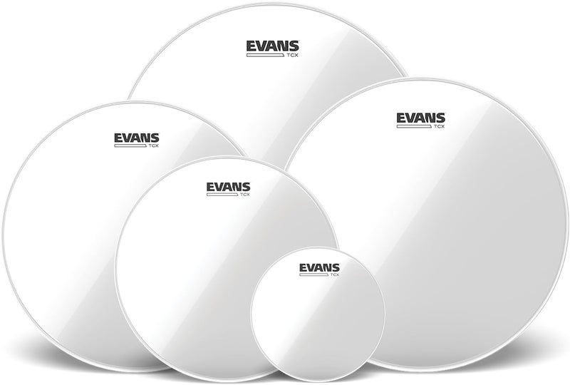 EVANS Marching Drum Heads - Marching Tenor Pro Pack (6", 10", 12", 13", 14") - Image 1